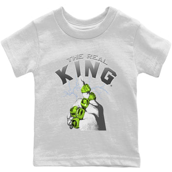 Jordan 5 Green Bean Sneaker Match Tees The Real King Sneaker Tees Jordan 5 Green Bean Sneaker Release Tees Kids Shirts