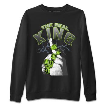 Jordan 5 Green Bean Sneaker Match Tees The Real King Sneaker Tees Jordan 5 Green Bean Sneaker Release Tees Unisex Shirts
