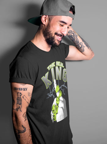 Jordan 5 Green Bean Sneaker Match Tees The Real King Sneaker Tees Jordan 5 Green Bean Sneaker Release Tees Unisex Shirts