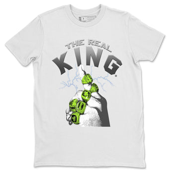 Jordan 5 Green Bean Sneaker Match Tees The Real King Sneaker Tees Jordan 5 Green Bean Sneaker Release Tees Unisex Shirts