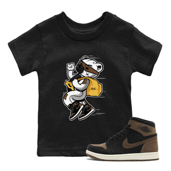 Air Jordan 1 Palomino shirt to match jordans Thief Bear sneaker tees Crew Neck Jordan 1 Retro High OG Palomino SNRT Sneaker Release Tees Baby Toddler Black 1 T-Shirt