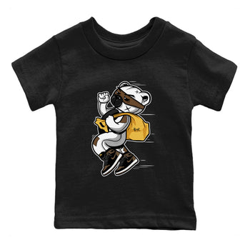 Air Jordan 1 Palomino shirt to match jordans Thief Bear sneaker tees Crew Neck Jordan 1 Retro High OG Palomino SNRT Sneaker Release Tees Baby Toddler Black 2 T-Shirt