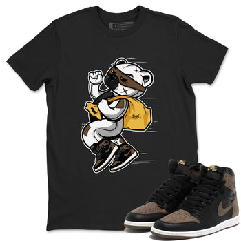 Air Jordan 1 Palomino shirt to match jordans Thief Bear sneaker tees Crew Neck Jordan 1 Retro High OG Palomino SNRT Sneaker Release Tees Unisex Casual Shirts Black 1 T-Shirt
