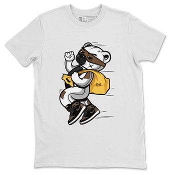 Air Jordan 1 Palomino shirt to match jordans Thief Bear sneaker tees Crew Neck Jordan 1 Retro High OG Palomino SNRT Sneaker Release Tees Unisex Casual Shirts White 2 T-Shirt