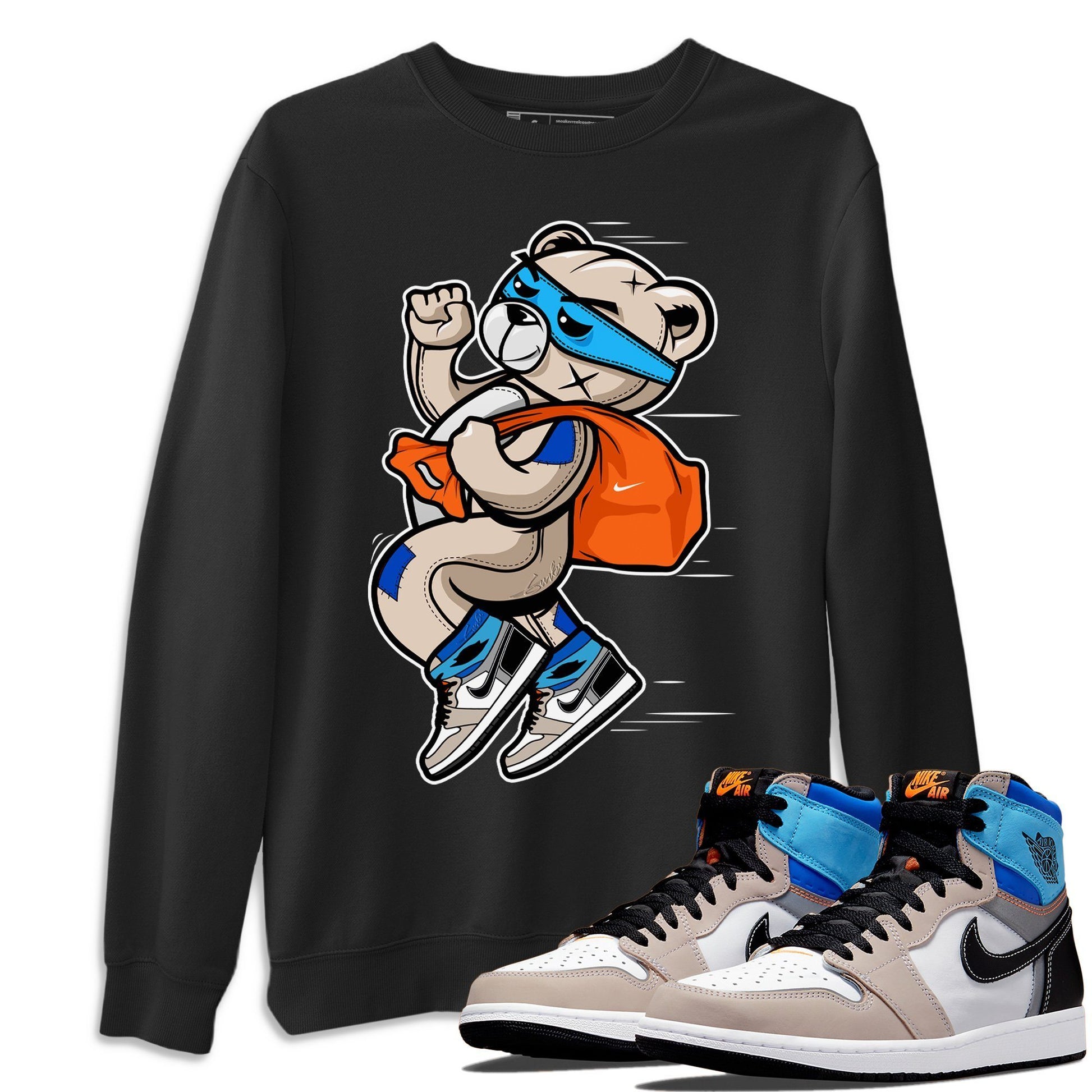 Jordan 1 Prototype Sneaker Match Tees Thief Bear Sneaker Tees Jordan 1 Prototype Sneaker Release Tees Unisex Shirts