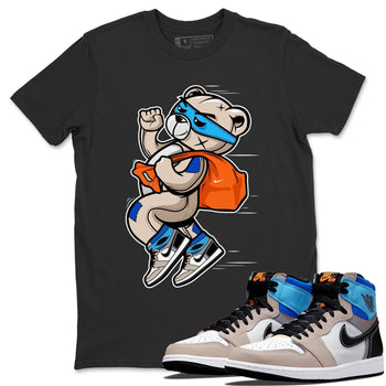 Jordan 1 Prototype Sneaker Match Tees Thief Bear Sneaker Tees Jordan 1 Prototype Sneaker Release Tees Unisex Shirts