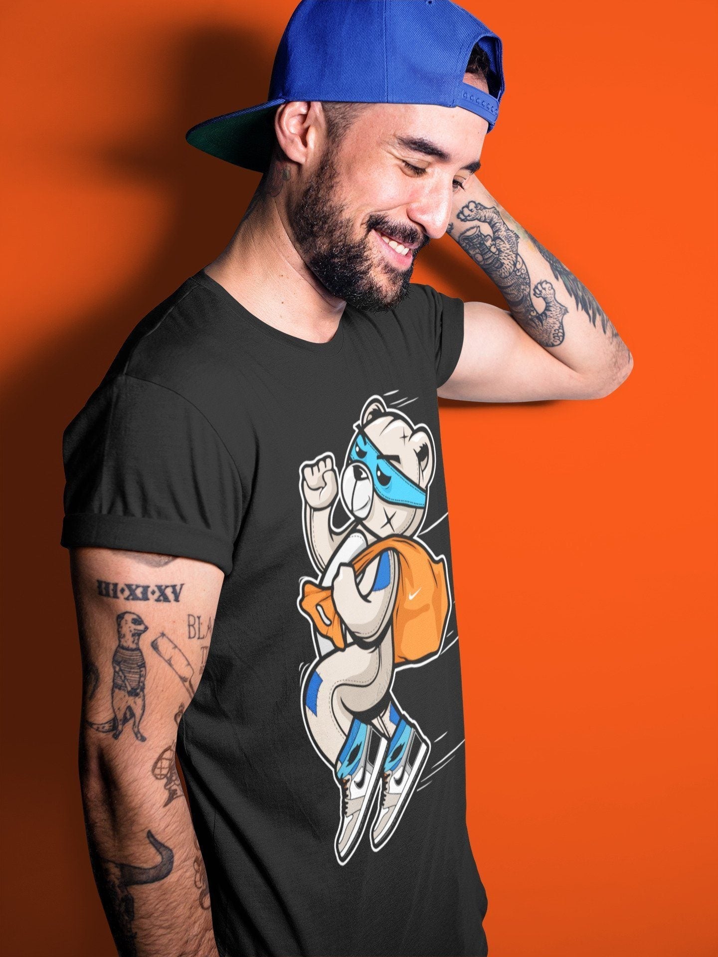 Jordan 1 Prototype Sneaker Match Tees Thief Bear Sneaker Tees Jordan 1 Prototype Sneaker Release Tees Unisex Shirts