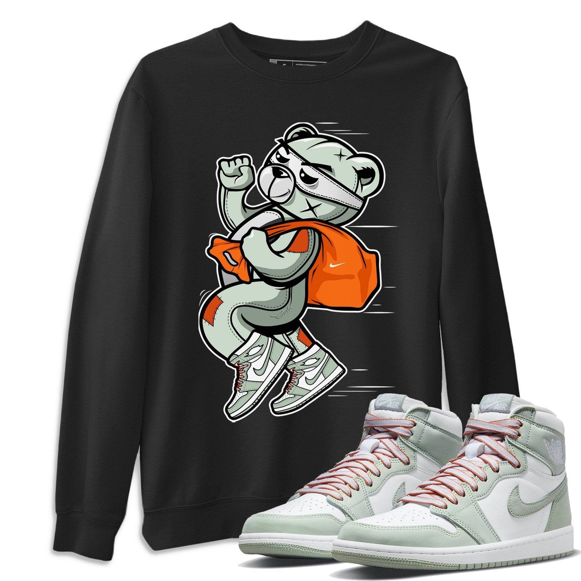 Jordan 1 Seafoam Sneaker Match Tees Thief Bear Sneaker Tees Jordan 1 Seafoam Sneaker Release Tees Unisex Shirts