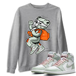 Jordan 1 Seafoam Sneaker Match Tees Thief Bear Sneaker Tees Jordan 1 Seafoam Sneaker Release Tees Unisex Shirts