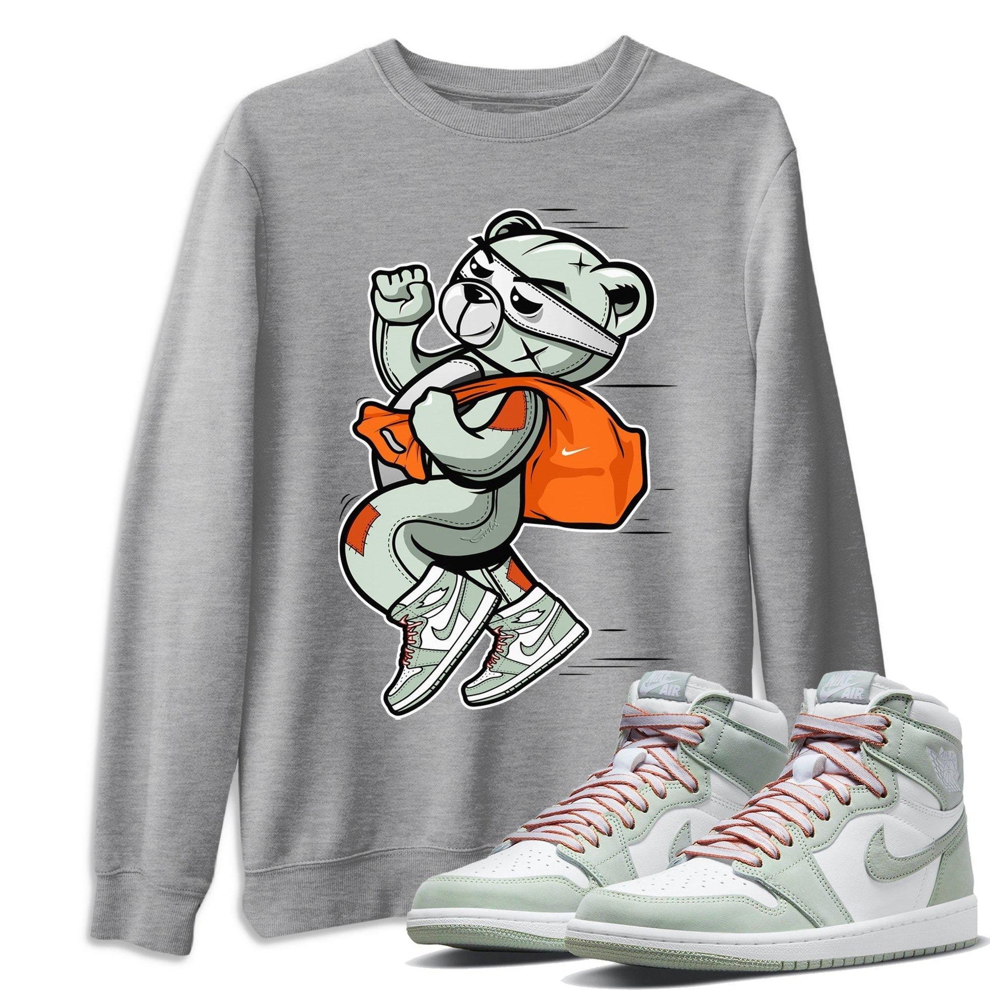 Jordan 1 Seafoam Sneaker Match Tees Thief Bear Sneaker Tees Jordan 1 Seafoam Sneaker Release Tees Unisex Shirts