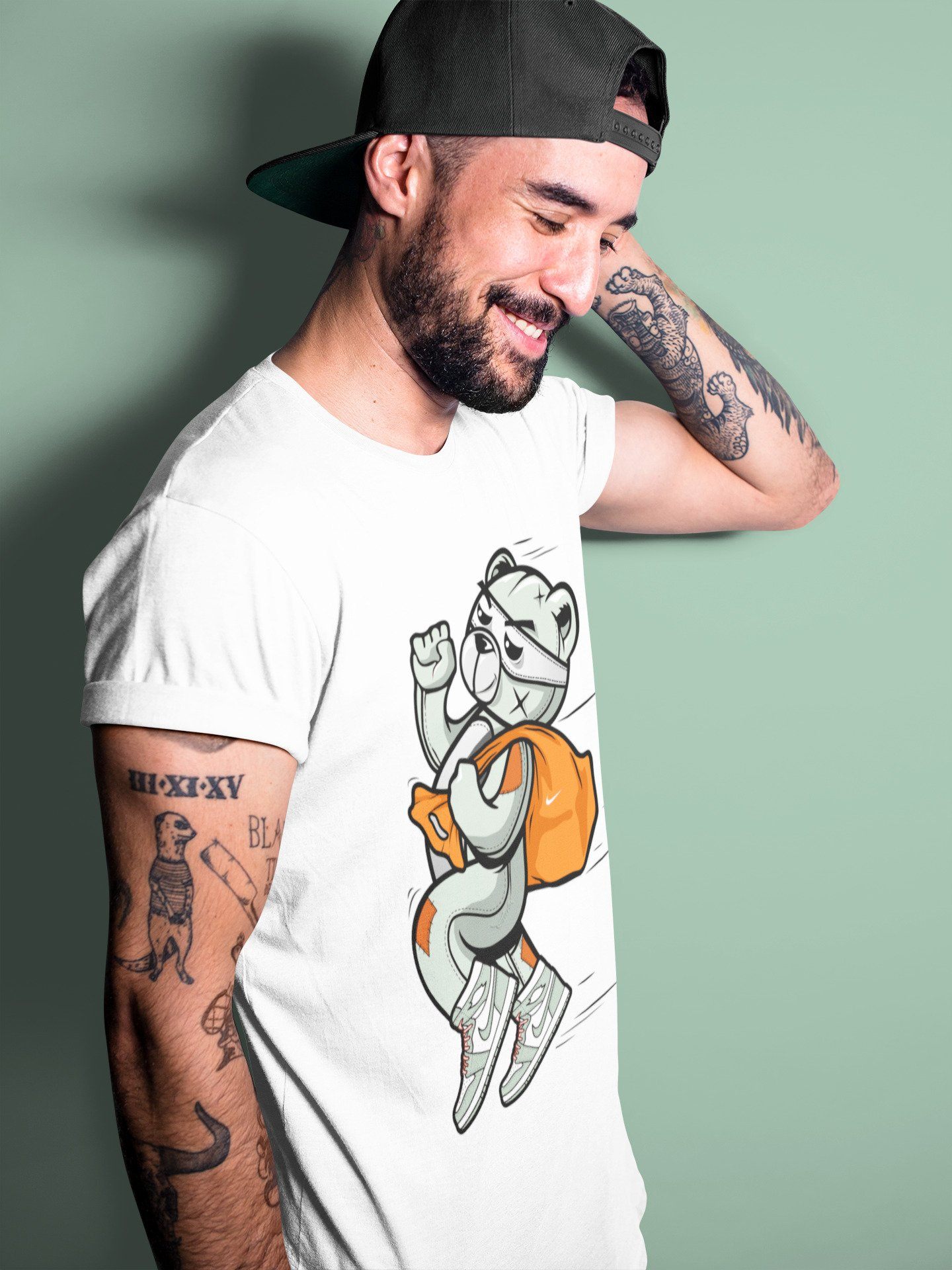 Jordan 1 Seafoam Sneaker Match Tees Thief Bear Sneaker Tees Jordan 1 Seafoam Sneaker Release Tees Unisex Shirts