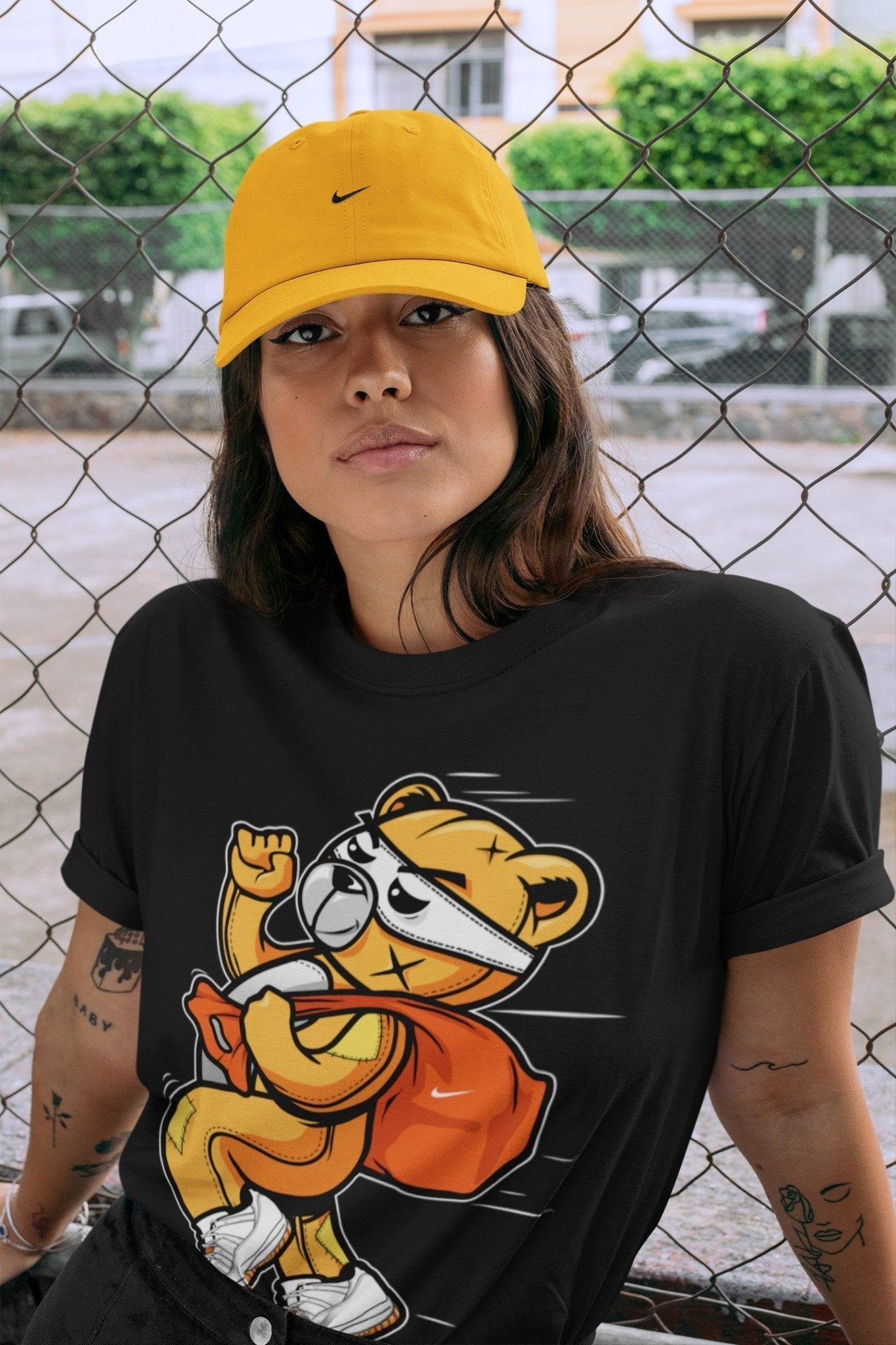 Jordan 11 Citrus Sneaker Match Tees Thief Bear Sneaker Tees Jordan 11 Citrus Sneaker Release Tees Unisex Shirts