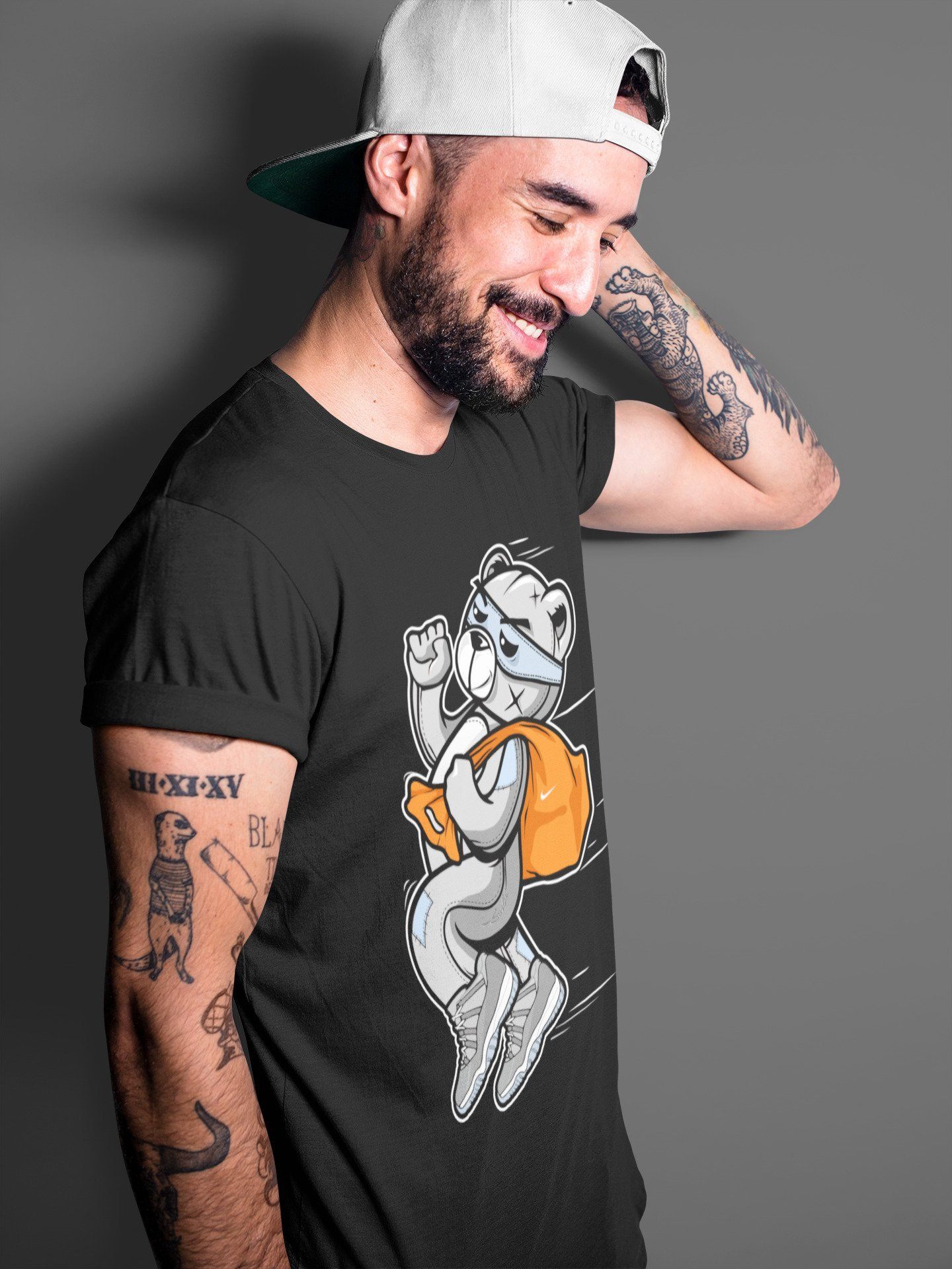 Jordan 11 Cool Grey Sneaker Match Tees Thief Bear Sneaker Tees Jordan 11 Cool Grey Sneaker Release Tees Unisex Shirts