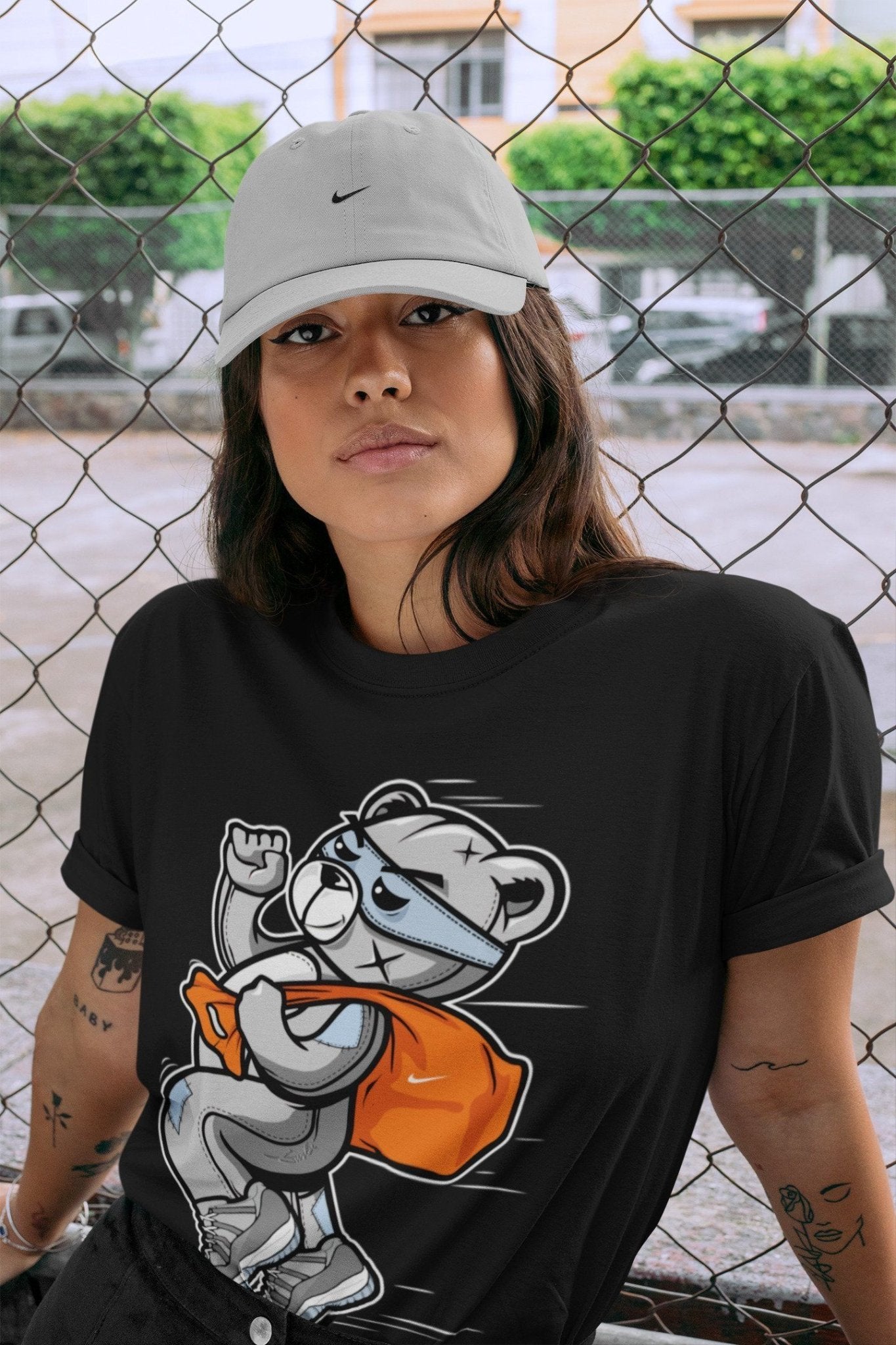 Jordan 11 Cool Grey Sneaker Match Tees Thief Bear Sneaker Tees Jordan 11 Cool Grey Sneaker Release Tees Unisex Shirts