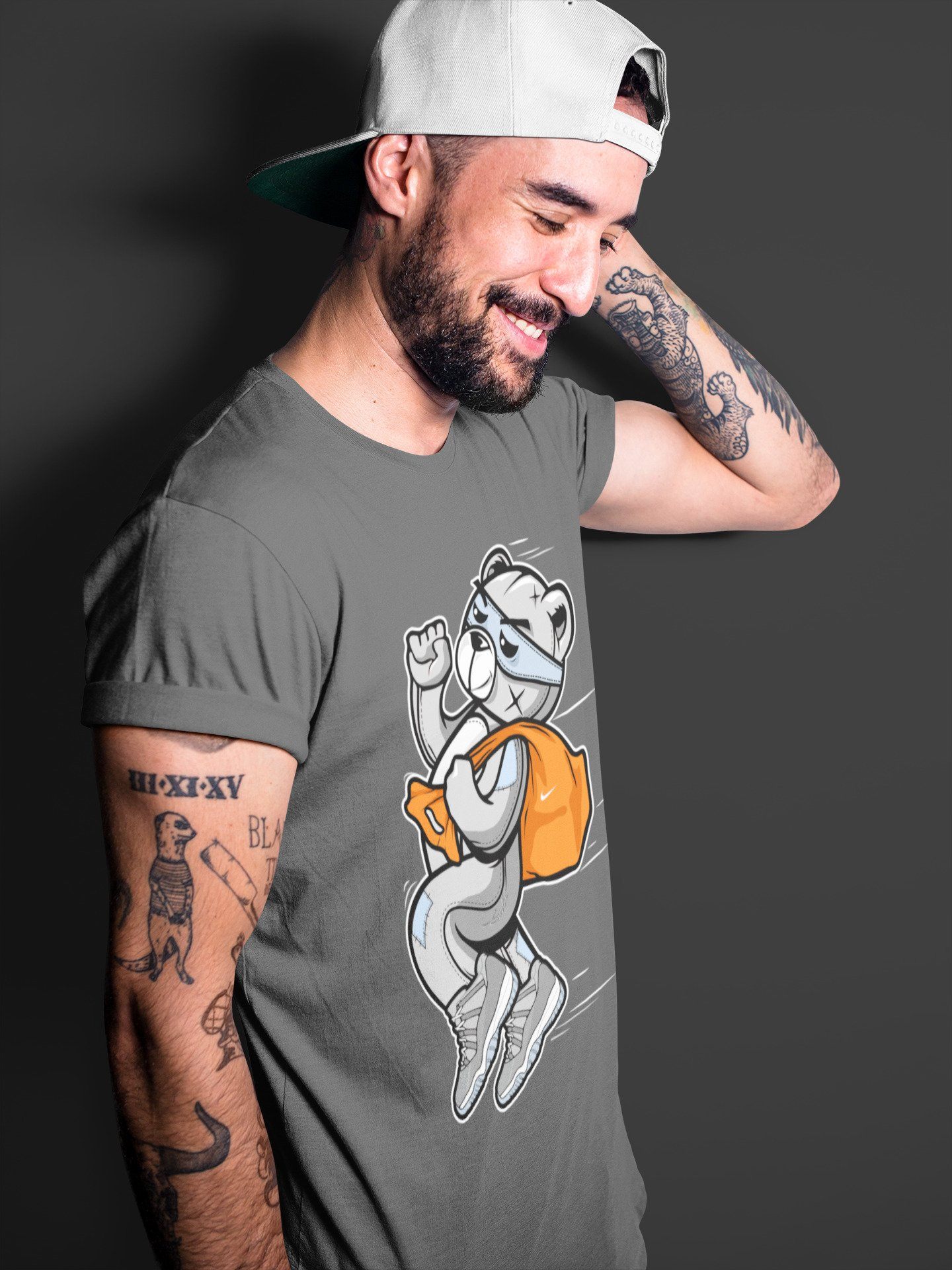 Jordan 11 Cool Grey Sneaker Match Tees Thief Bear Sneaker Tees Jordan 11 Cool Grey Sneaker Release Tees Unisex Shirts