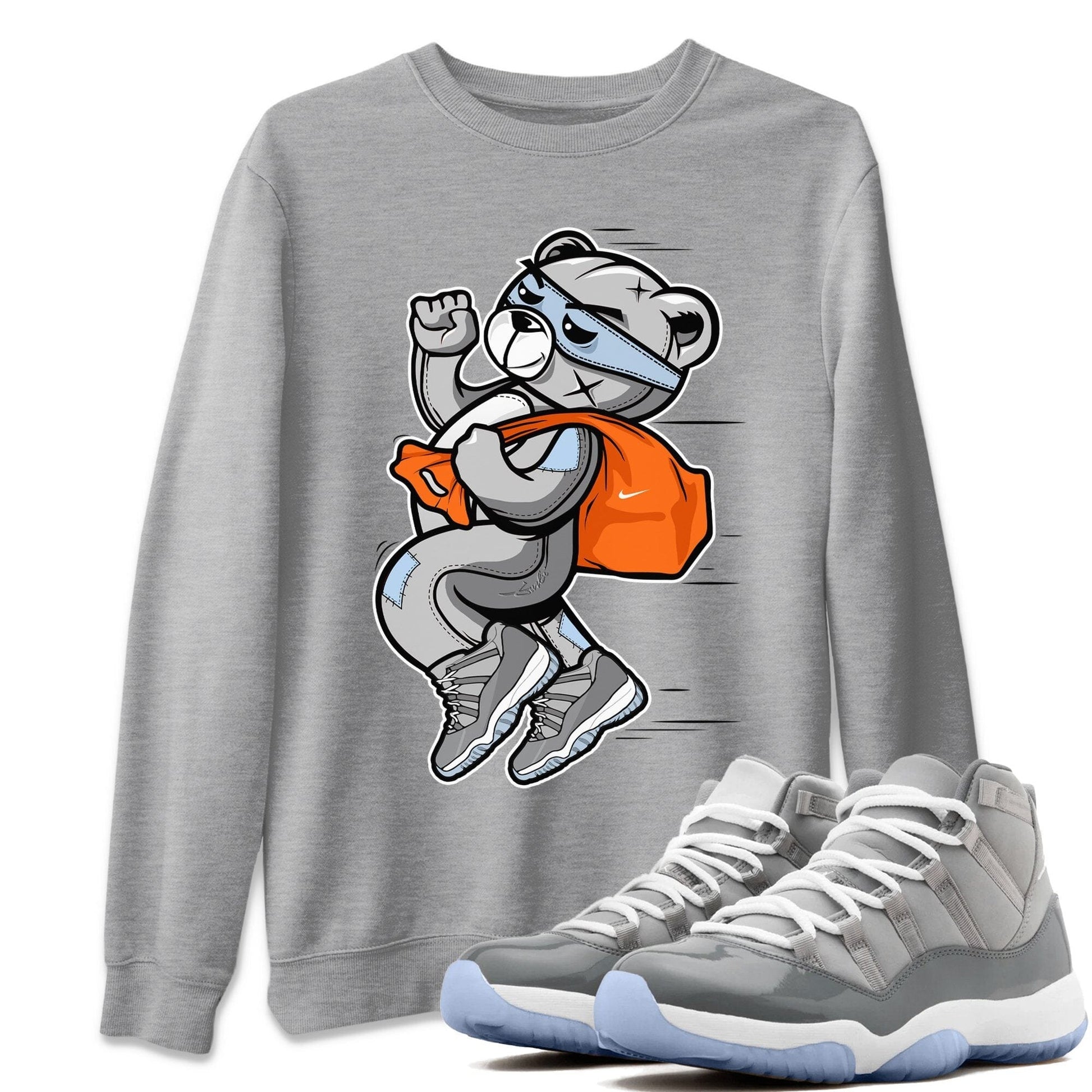 Jordan 11 Cool Grey Sneaker Match Tees Thief Bear Sneaker Tees Jordan 11 Cool Grey Sneaker Release Tees Unisex Shirts