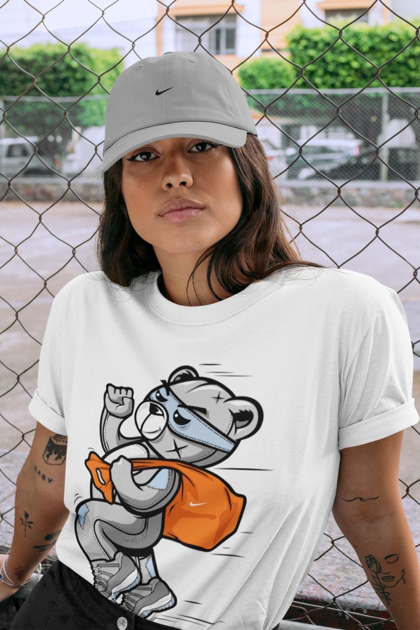 Jordan 11 Cool Grey Sneaker Match Tees Thief Bear Sneaker Tees Jordan 11 Cool Grey Sneaker Release Tees Unisex Shirts