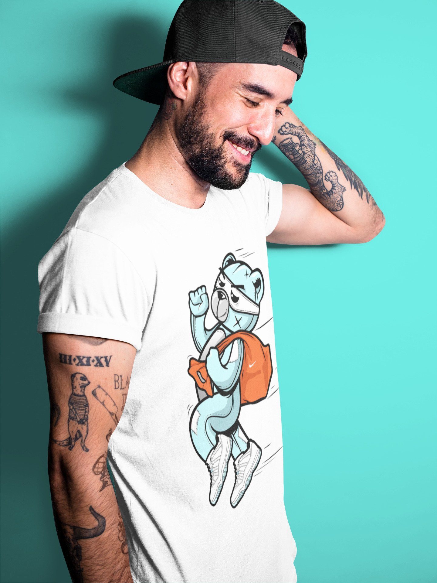 Jordan 11 Legend Blue Sneaker Match Tees Thief Bear Sneaker Tees Jordan 11 Legend Blue Sneaker Release Tees Unisex Shirts