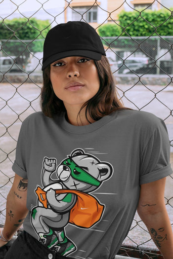 Jordan 3 Pine Green Sneaker Match Tees Thief Bear Sneaker Tees Jordan 3 Pine Green Sneaker Release Tees Unisex Shirts