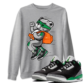 Jordan 3 Pine Green Sneaker Match Tees Thief Bear Sneaker Tees Jordan 3 Pine Green Sneaker Release Tees Unisex Shirts