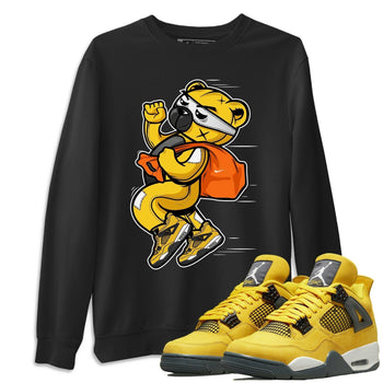 Jordan 4 Lightning Sneaker Match Tees Thief Bear Sneaker Tees Jordan 4 Lightning Sneaker Release Tees Unisex Shirts