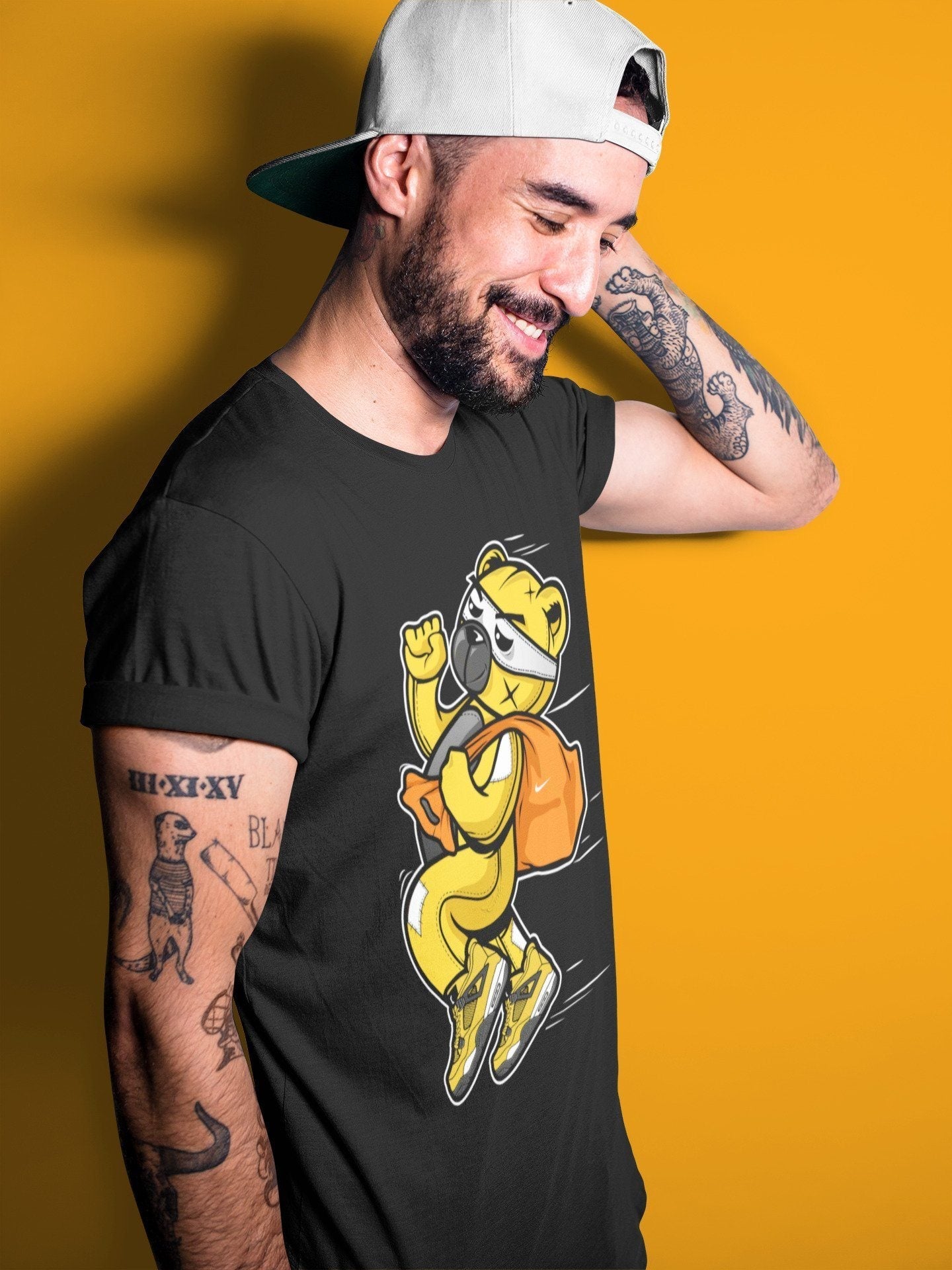 Jordan 4 Lightning Sneaker Match Tees Thief Bear Sneaker Tees Jordan 4 Lightning Sneaker Release Tees Unisex Shirts