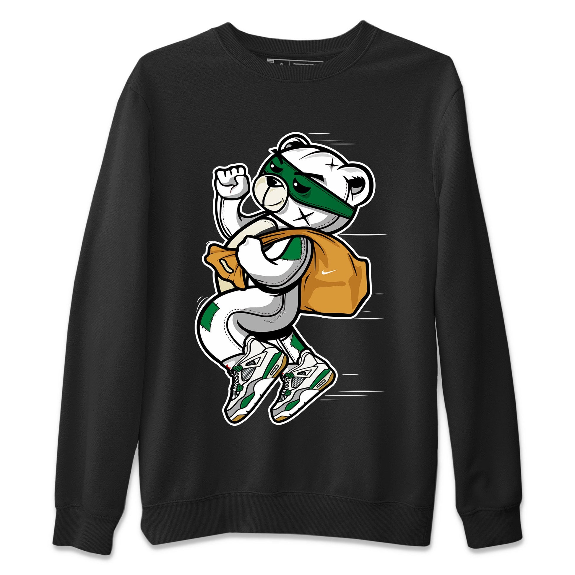 Air Jordan 4 Pine Green Sneaker Match Tees Thief Bear Sneaker Tees Nike SB Air Jordan 4 Pine Green Sneaker Release Tees Unisex Shirts Black 2