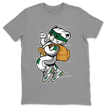 Air Jordan 4 Pine Green Sneaker Match Tees Thief Bear Sneaker Tees Nike SB Air Jordan 4 Pine Green Sneaker Release Tees Unisex Shirts Heather Grey 2
