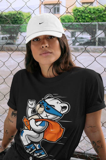 Jordan 1 Travis Scott Fragment Sneaker Match Tees Thief Bear Sneaker Tees Jordan 1 Travis Scott Fragment Sneaker Release Tees Unisex Shirts