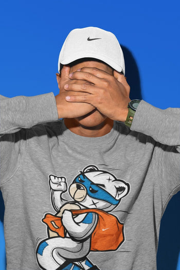 Jordan 1 Travis Scott Fragment Sneaker Match Tees Thief Bear Sneaker Tees Jordan 1 Travis Scott Fragment Sneaker Release Tees Unisex Shirts