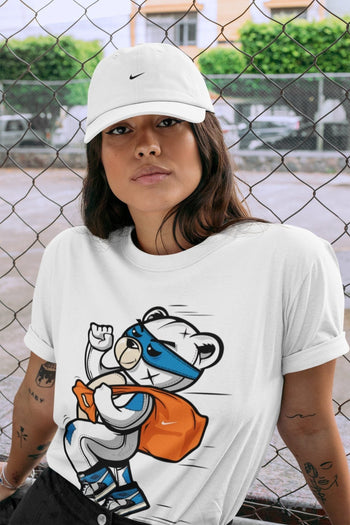 Jordan 1 Travis Scott Fragment Sneaker Match Tees Thief Bear Sneaker Tees Jordan 1 Travis Scott Fragment Sneaker Release Tees Unisex Shirts
