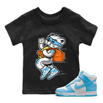 Dunk Blue Chill Sneaker Match Tees Thief Bear Sneaker Tees Dunk Blue Chill Sneaker Release Tees Kids Shirts