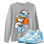 Dunk Blue Chill Sneaker Match Tees Thief Bear Sneaker Tees Dunk Blue Chill Sneaker Release Tees Unisex Shirts
