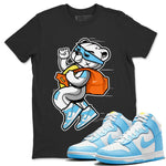 Dunk Blue Chill Sneaker Match Tees Thief Bear Sneaker Tees Dunk Blue Chill Sneaker Release Tees Unisex Shirts