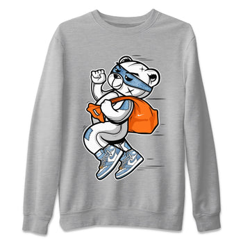 Jordan 1 Denim Sneaker Match Tees Thief Bear Sneaker Tees Jordan 1 Denim Sneaker Release Tees Unisex Shirts