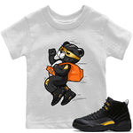 Jordan 12 Black Taxi Sneaker Match Tees Thief Bear Sneaker Tees Jordan 12 Black Taxi Sneaker Release Tees Kids Shirts