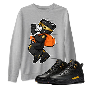 Jordan 12 Black Taxi Sneaker Match Tees Thief Bear Sneaker Tees Jordan 12 Black Taxi Sneaker Release Tees Unisex Shirts