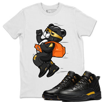 Jordan 12 Black Taxi Sneaker Match Tees Thief Bear Sneaker Tees Jordan 12 Black Taxi Sneaker Release Tees Unisex Shirts