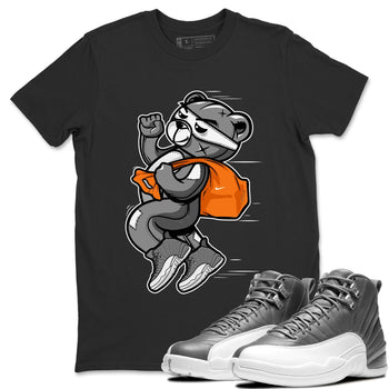 Jordan 12 Stealth Sneaker Match Tees Thief Bear Sneaker Tees Jordan 12 Stealth Sneaker Release Tees Unisex Shirts