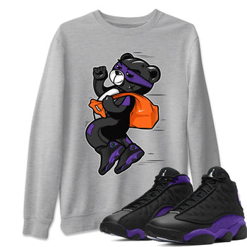 Jordan 13 Court Purple Sneaker Match Tees Thief Bear Sneaker Tees Jordan 13 Court Purple Sneaker Release Tees Unisex Shirts