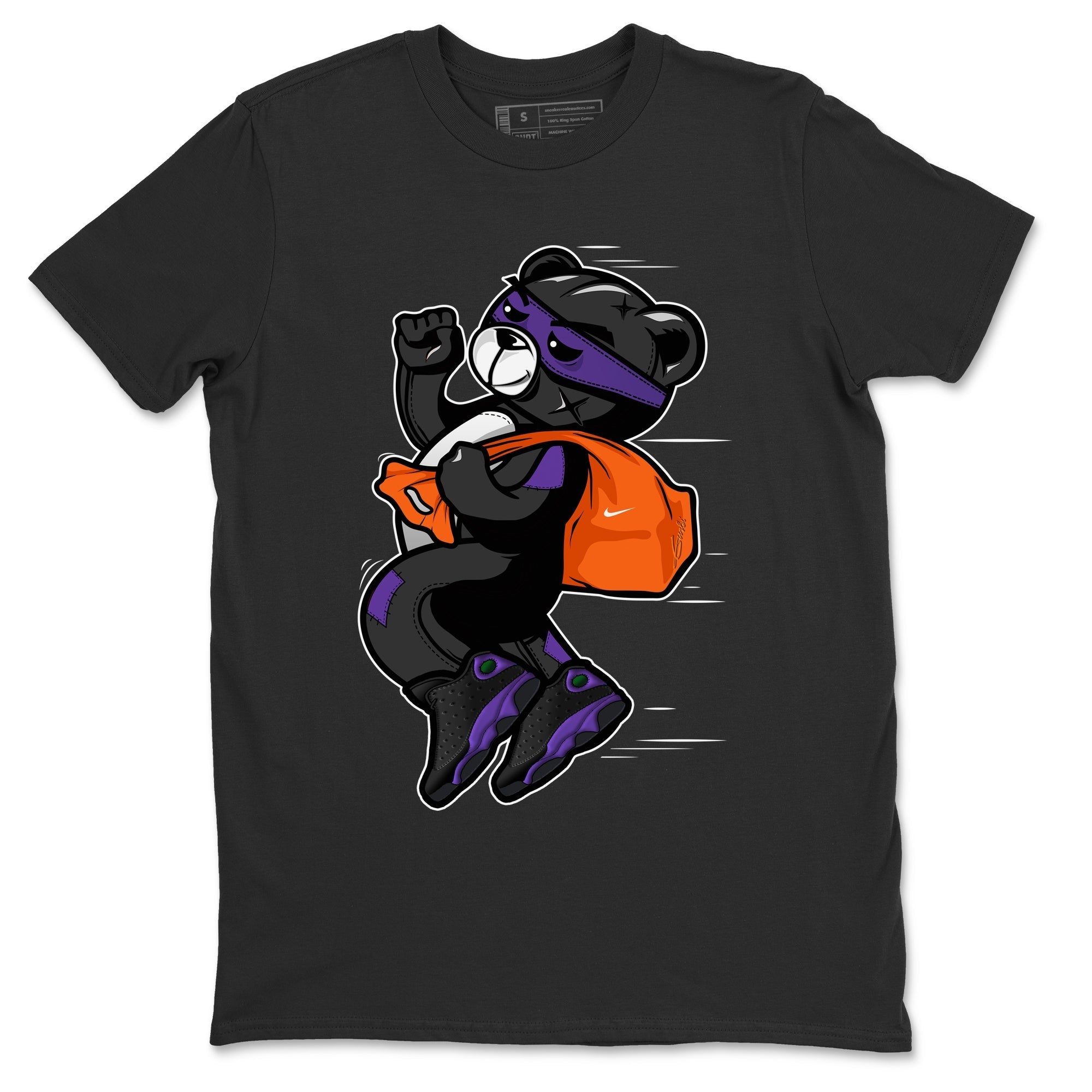 Jordan 13 Court Purple Sneaker Match Tees Thief Bear Sneaker Tees Jordan 13 Court Purple Sneaker Release Tees Unisex Shirts