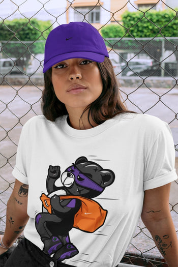 Jordan 13 Court Purple Sneaker Match Tees Thief Bear Sneaker Tees Jordan 13 Court Purple Sneaker Release Tees Unisex Shirts
