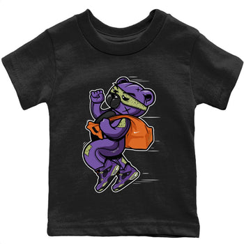 Jordan 4 Canyon Purple Sneaker Match Tees Thief Bear Sneaker Tees Jordan 4 Canyon Purple Sneaker Release Tees Kids Shirts