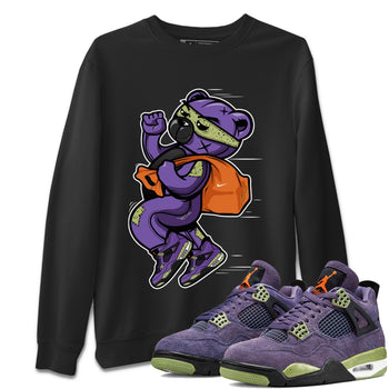 Jordan 4 Canyon Purple Sneaker Match Tees Thief Bear Sneaker Tees Jordan 4 Canyon Purple Sneaker Release Tees Unisex Shirts