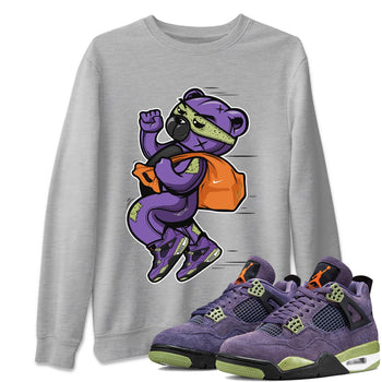 Jordan 4 Canyon Purple Sneaker Match Tees Thief Bear Sneaker Tees Jordan 4 Canyon Purple Sneaker Release Tees Unisex Shirts