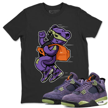 Jordan 4 Canyon Purple Sneaker Match Tees Thief Bear Sneaker Tees Jordan 4 Canyon Purple Sneaker Release Tees Unisex Shirts