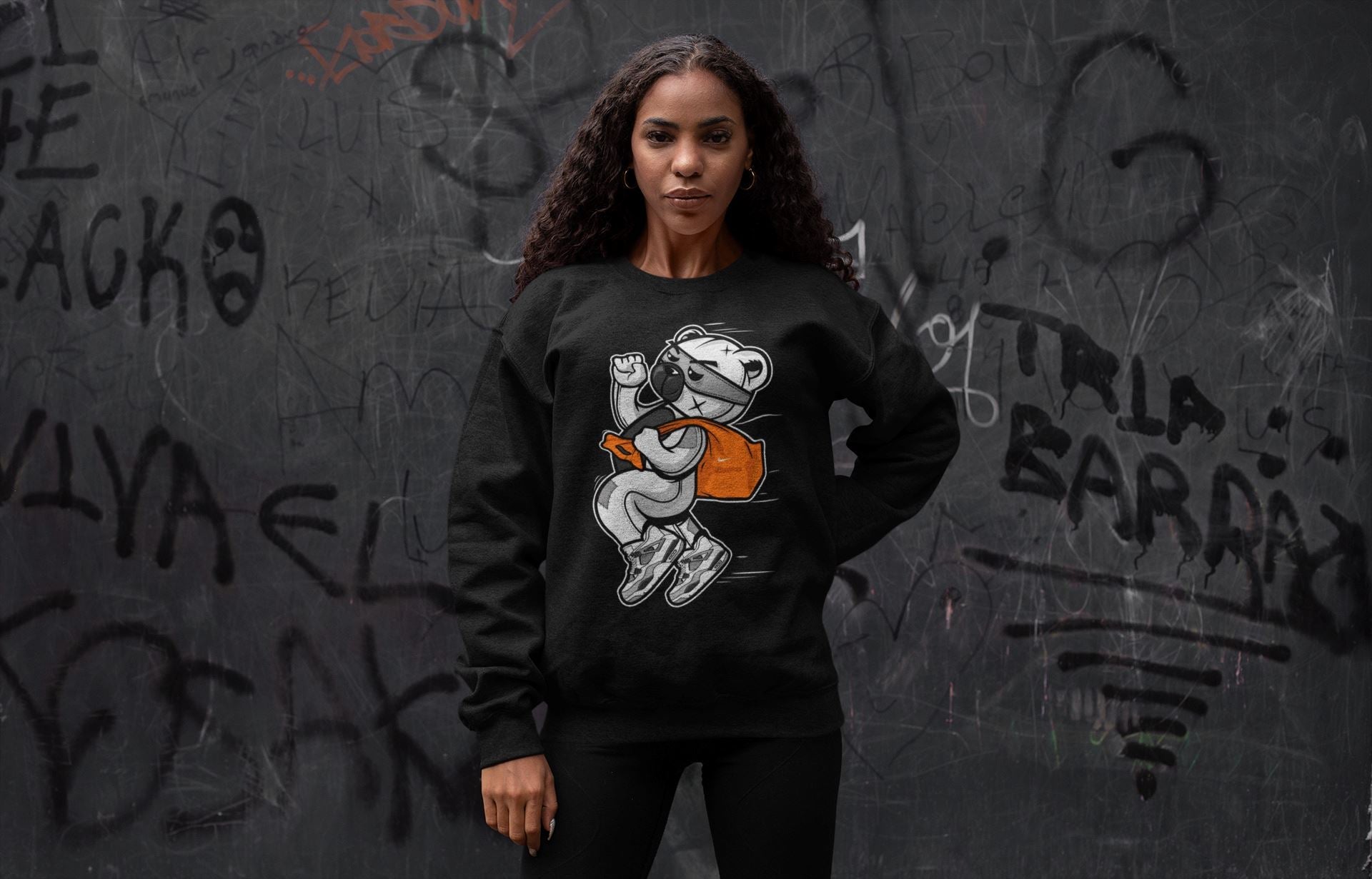 Jordan 4 Military Black Sneaker Match Tees Thief Bear Sneaker Tees Jordan 4 Military Black Sneaker Release Tees Unisex Shirts