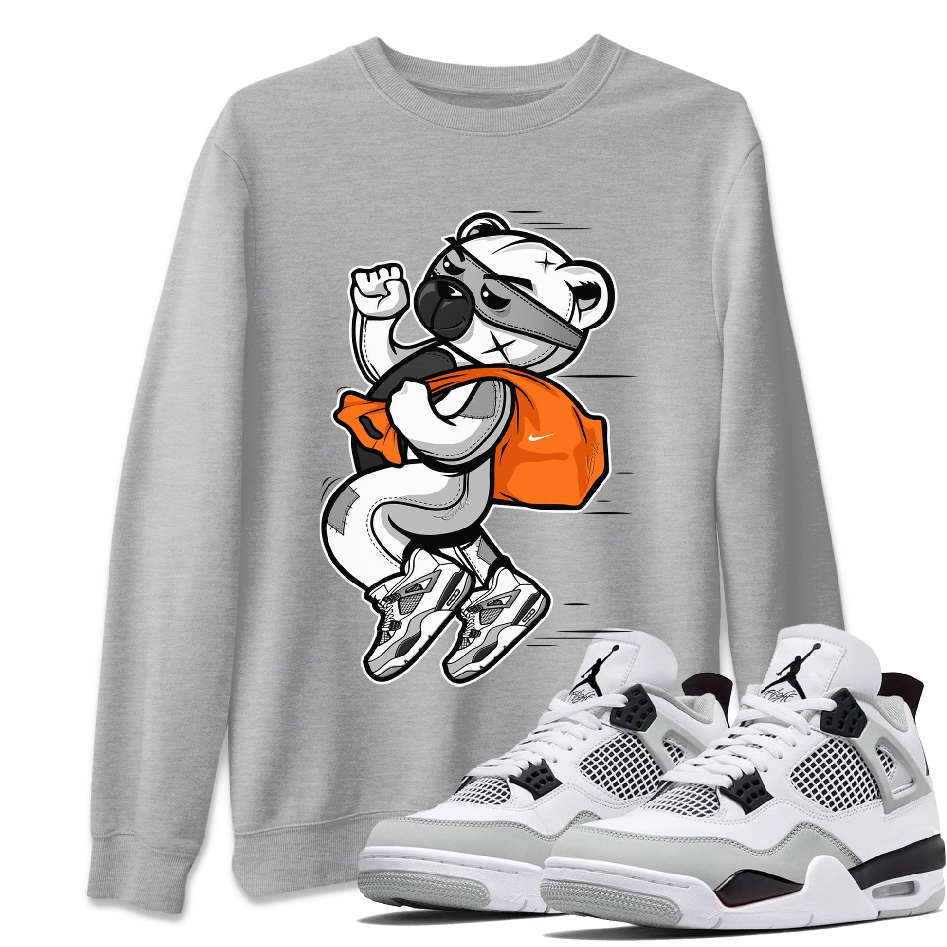 Jordan 4 Military Black Sneaker Match Tees Thief Bear Sneaker Tees Jordan 4 Military Black Sneaker Release Tees Unisex Shirts