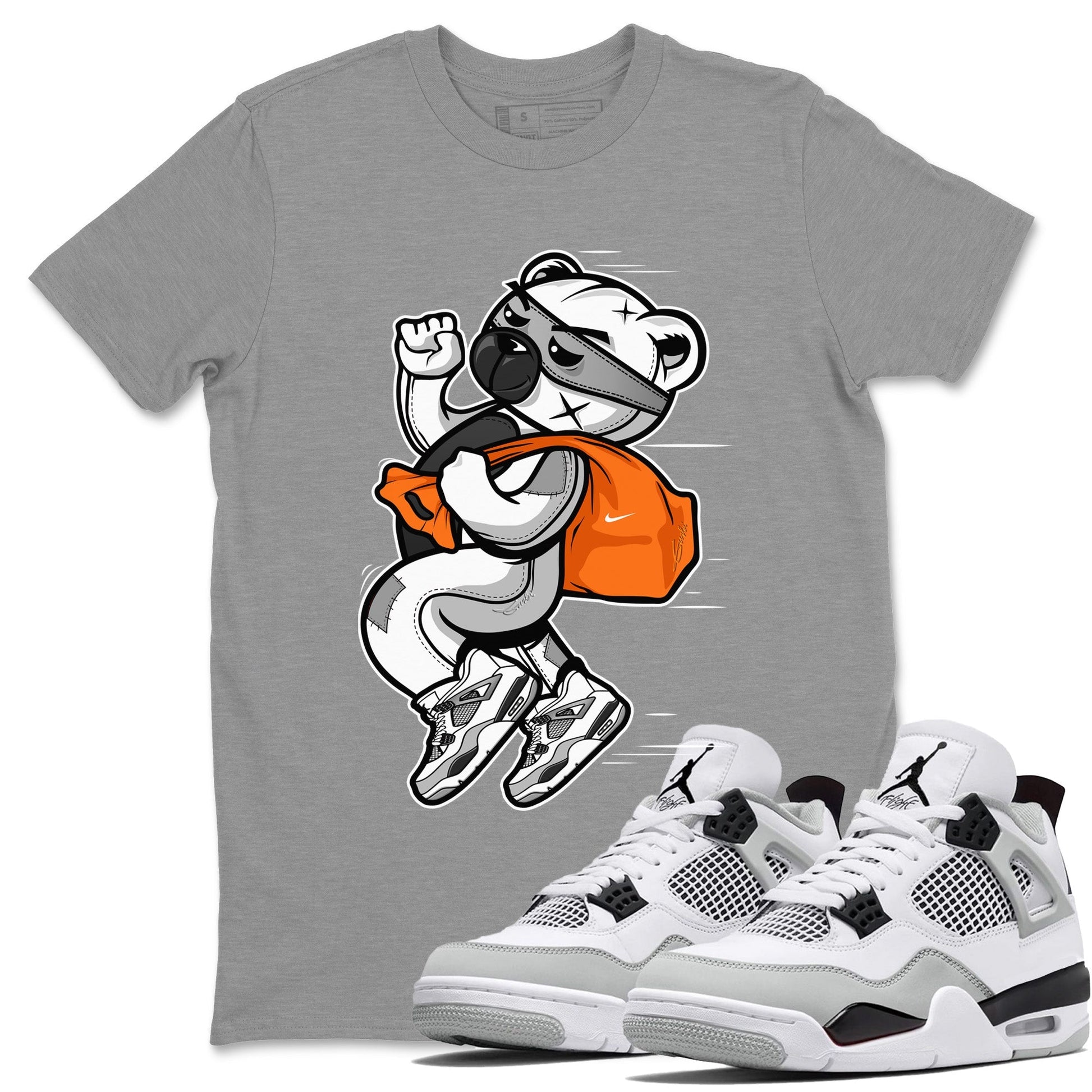 Jordan 4 Military Black Sneaker Match Tees Thief Bear Sneaker Tees Jordan 4 Military Black Sneaker Release Tees Unisex Shirts