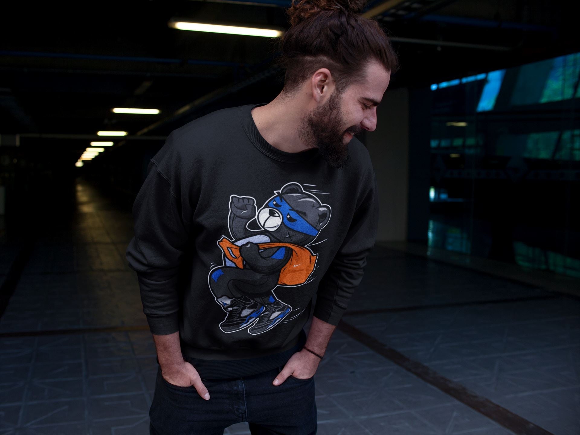 Jordan 5 Racer Blue Sneaker Match Tees Thief Bear Sneaker Tees Jordan 5 Racer Blue Sneaker Release Tees Unisex Shirts
